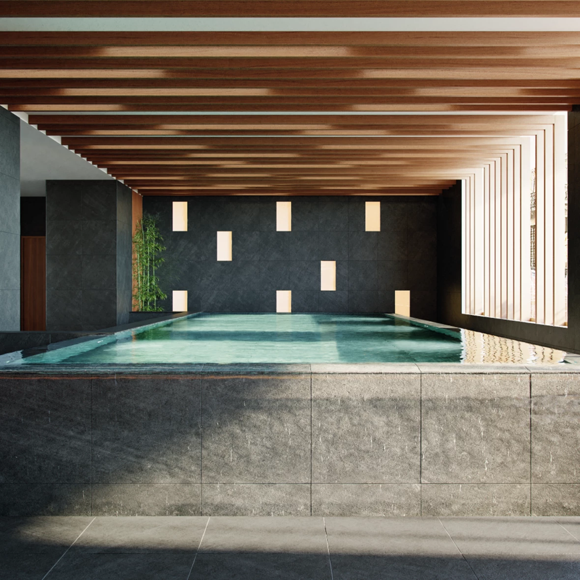 Indoor Swimming Pool - CGI produced by MomentumViz Studio