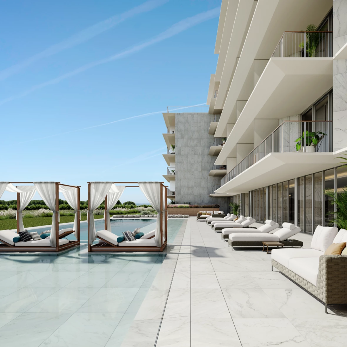 Piscinas Exteriores - CGI produzido pela MomentumViz Studio