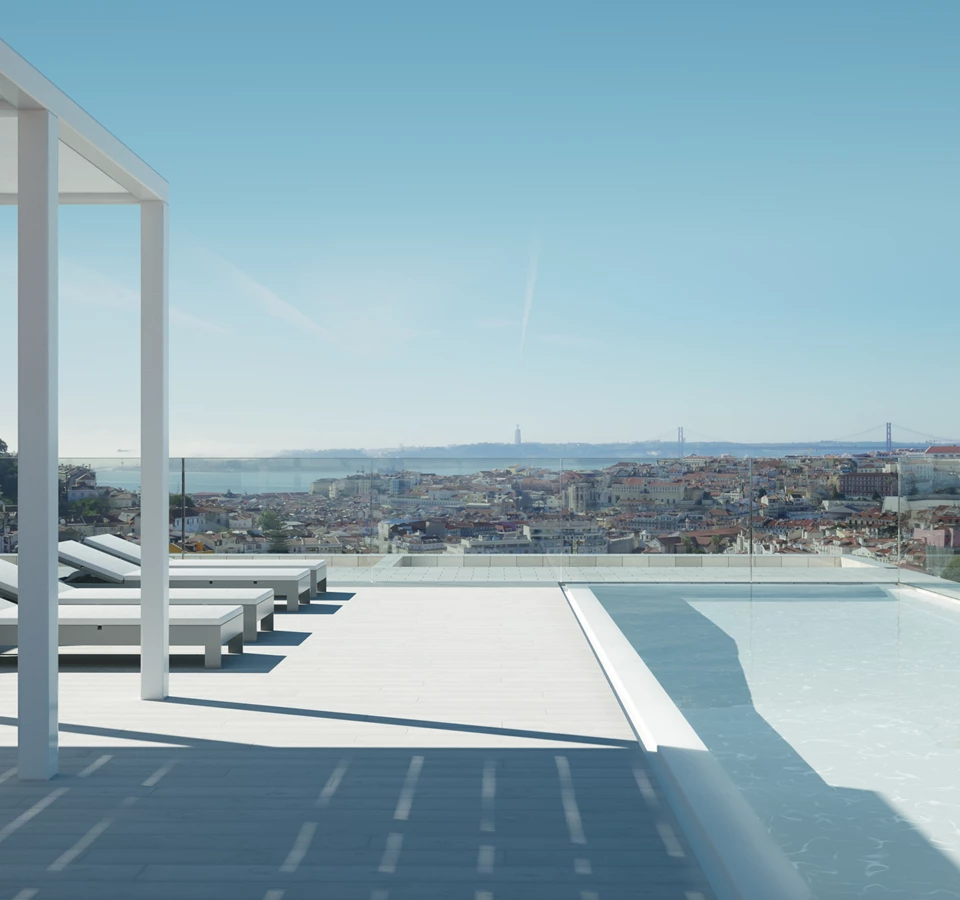 Apartamentos de luxo com piscina Lisboa